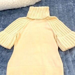 FENDI CREAM COWL NECK SWEATER